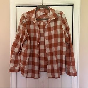 LOFT Buffalo Plaid Shirt Size XL